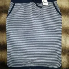 送料込　タグ付　UNIQLO　ユニクロ　裏起毛　スカート　ボア　ボーダー