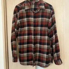 【UNIQLO】 （ユニクロ）フランネル長袖シャツ 赤と黒 チェック柄