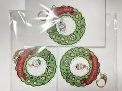 ちいかわ 、ハチワレ、うさぎ クリスマス リース型アクリルキーホルダー