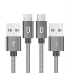 Beikell マイクロ USB ケーブル 1m 2本セット 急速充電