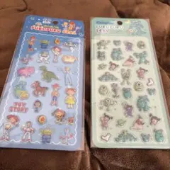 トイ・ストーリー モンスターズ プクプクシール 2セット