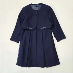 familiar　アンサンブル　115　ワンピース　ボレロ　ネイビー　お受験