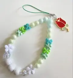 グリーン★韓国風ストラップ