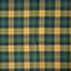 布 コットン 厚地 秋冬 イエロー×ブルー 系チェック柄