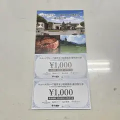 【匿名配送】送料込み ベルーナグループ優待割引券 2000円分のサムネイル