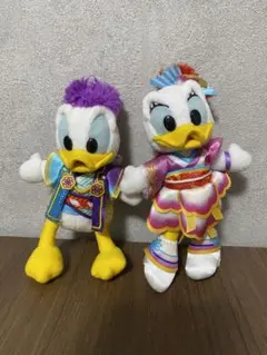 東京ディズニーランド　2016夏　ドナルド&デイジー　ぬいぐるみバッジ