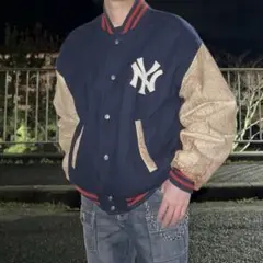 vintage NYY baseball stadium jacket