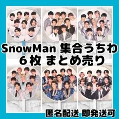 [新品]SnowMan カウントダウンコンサート集合うちわ6枚まとめ売りカウコン