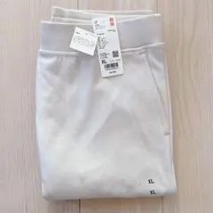 ユニクロ ウォームフリースストレートパンツ ナチュラル XL