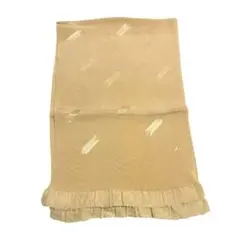 縮緬 くすみイエロー 帯揚げ 矢絣柄 ワントーン 着物 和装 衣装 リメイク素材