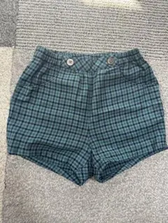 ファミリア　ショートパンツ　チェック　100㎝