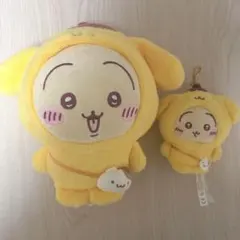 サンリオ×ちいかわ(ポムポムプリン×うさぎ)ぬいぐるみ　マスコット　2個セット