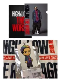 ランペ 昂秀HiGH＆LOW 辻 ラバーキーホルダー＆クリアファイル