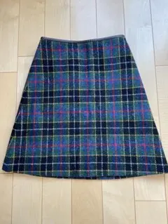 マッキントッシュフィロソフィー　ハリスツイードスカート　膝丈　34サイズ（S）