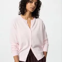 UVカットクルーネックカーディガン 10 PINK M