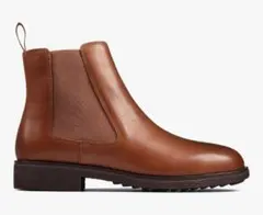 Clarks ブラウン サイドゴアブーツ