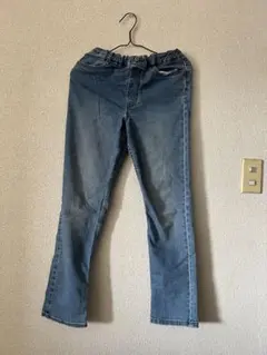 GU デニムブルー ストレートパンツ B-01 150cm