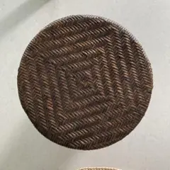 ラタン 円形スツール