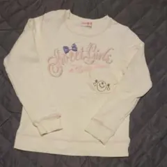 メゾピアノ140くまさんアップリケトレーナー