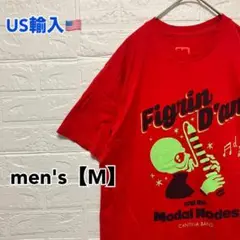 ●T501【US輸入】 BUSTEDTEES Tシャツ レッド系 メンズ【M】
