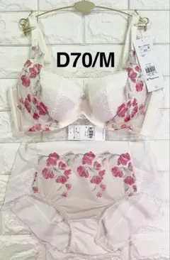 トリンプ　レッドレーベル0118天使のブラ　スリムライン　上下セット　D70/M