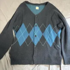 アーガイルカーディガン