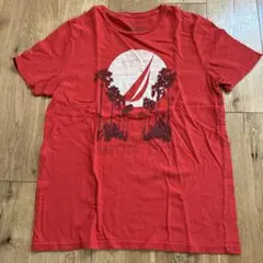 アメリカ古着　NAUTICA Tシャツ 1983年デザイン レッド