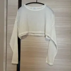【試着のみ】B&Y 長袖シアーニット