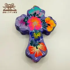 【おしゃれなお花の十字架】オアハカ産のアレブリヘ【送料込み!】