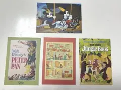 ディズニー ポストカード 4枚セット レトロ