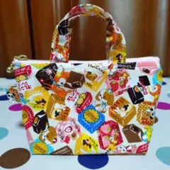 ハンドメイド ミニミニトートバッグ いちご猫ちゃん - メルカリ