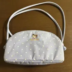 【PAUL＆JOE×UNIQLO】ショルダーバッグ 水玉 猫 水色