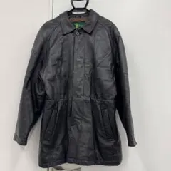 Polo Club 黒 レザーコート ESTNATION / ゴートレザーピーコート｜ESTNATION ONLINE STORE