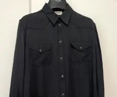 19SS CELINE ブラック ウェスタンシャツ Mサイズ レーヨンシャツ 19SS CELINE ブラック ウェスタンシャツ Mサイズ レーヨンシャツ