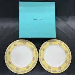 TIFFANY ティファニー ピンクチューリップ デザートプレート 2枚セット