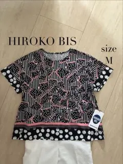 HIROKO BIS ドット&ストライプ Ｔシャツ Mのサムネイル