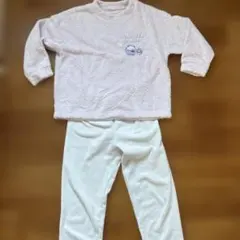 ユニクロ　すみっコぐらし　フリースパジャマセット ライトピンク　120cm