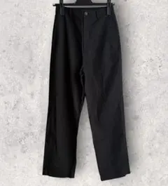 ユニクロ　リネンブレンドリラックスストレートパンツ　ブラック
