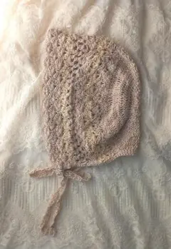 handmade cotton lace hat コットンバブーシュカのサムネイル