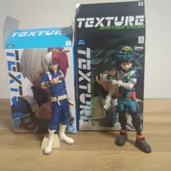 ヒロアカ TEXTURE 轟焦凍と 緑谷出久のフィギュア　2個セット