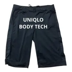 UNIQLO ユニクロ　スポーツハーフパンツ　ブラック　黒ボディテック 運動科学