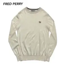 FRED PERRYフレッドペリー　ウールニットセーター　レディースオフホワイト