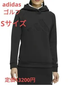 adidas ブラック S ゴルフウェア スウェット レディース