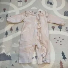 petit main フリル付きロンパース 80cm