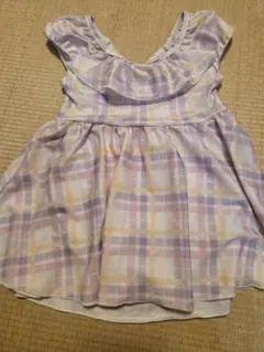 ブランシェス　マドラスチェックワンピース水着　120