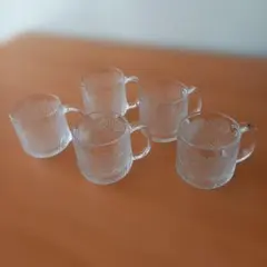 昭和レトロ　ガラスマグカップ　5個セット