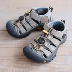 KEEN NEWPORT H2 15cm キーン キッズサンダル グレー