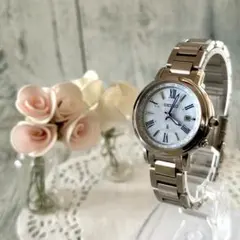 【動作OK】SEIKO ルキア 腕時計 チタン 1B25-0AW0 電波ソーラー