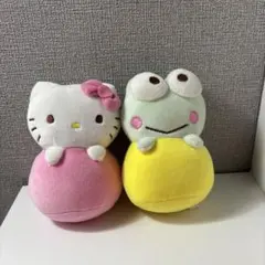 【サンリオ】ハローキティ　けろけろけろっぴ　ぬいぐるみストラップセット