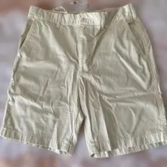 ユニクロ　メンズショートパンツ （オフホワイト）調整可能ウエストSサイズ